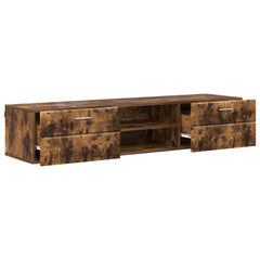 vidaXL Wooden Cabinet 150 x 39 x 30 cm Smoked Oak Engineered Wood 5