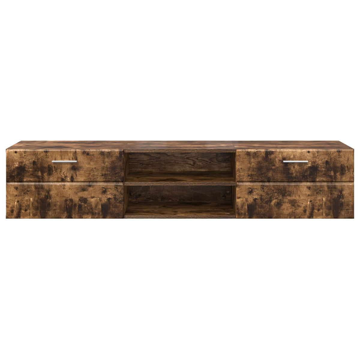 vidaXL Wooden Cabinet 150 x 39 x 30 cm Smoked Oak Engineered Wood 6