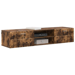 vidaXL Wooden Cabinet 150 x 39 x 30 cm Smoked Oak Engineered Wood 3