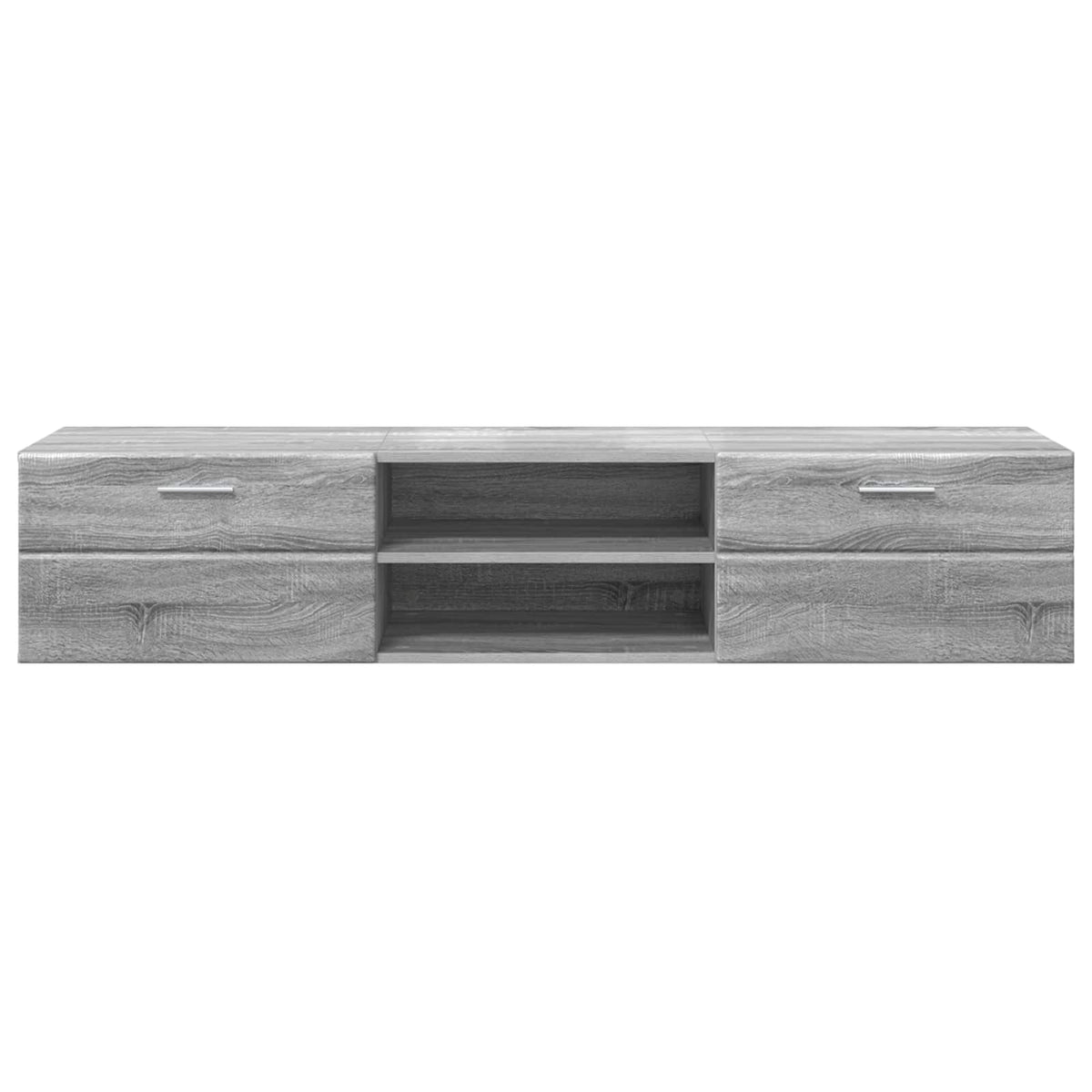 vidaXL Wooden Cabinet 150 x 39 x 30 cm Grey Sonoma Engineered Wood 6
