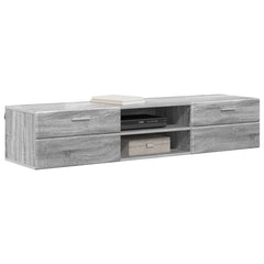 vidaXL Wooden Cabinet 150 x 39 x 30 cm Grey Sonoma Engineered Wood 3