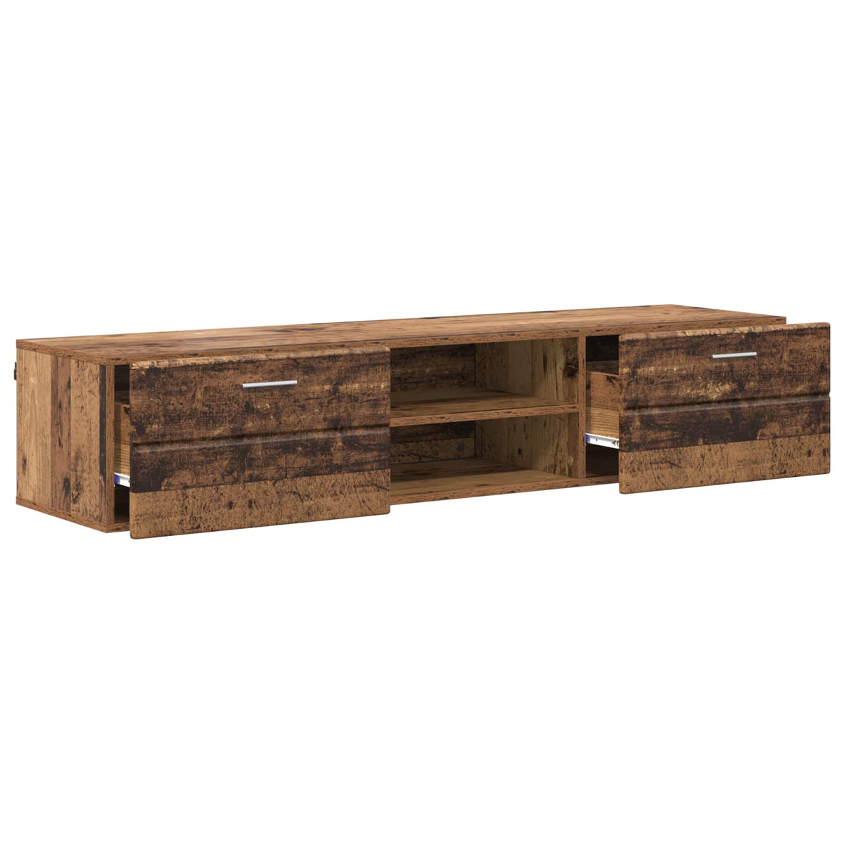 vidaXL Wooden Cabinet 150 x 39 x 30 cm Old Wood Engineered Wood 5