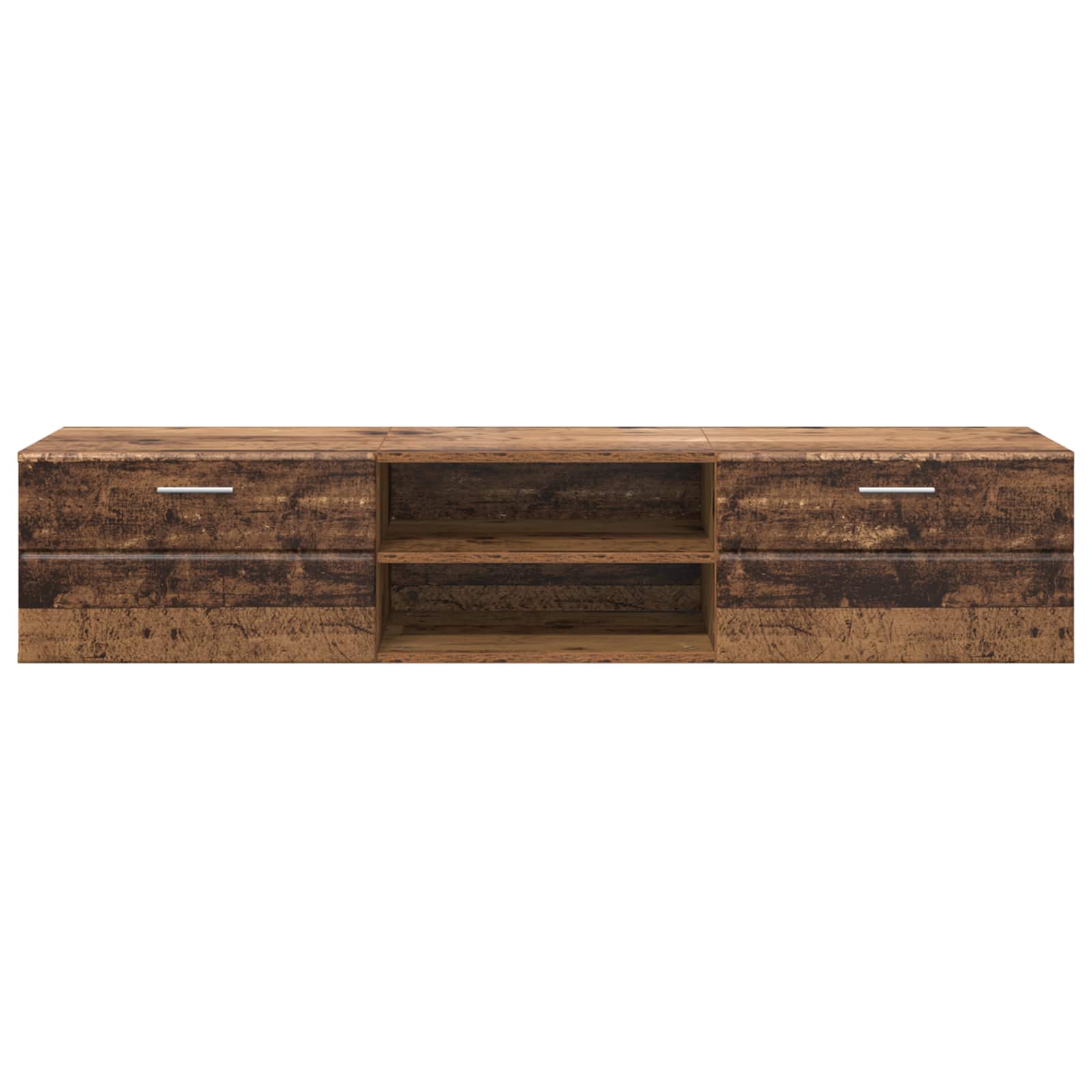 vidaXL Wooden Cabinet 150 x 39 x 30 cm Old Wood Engineered Wood 6