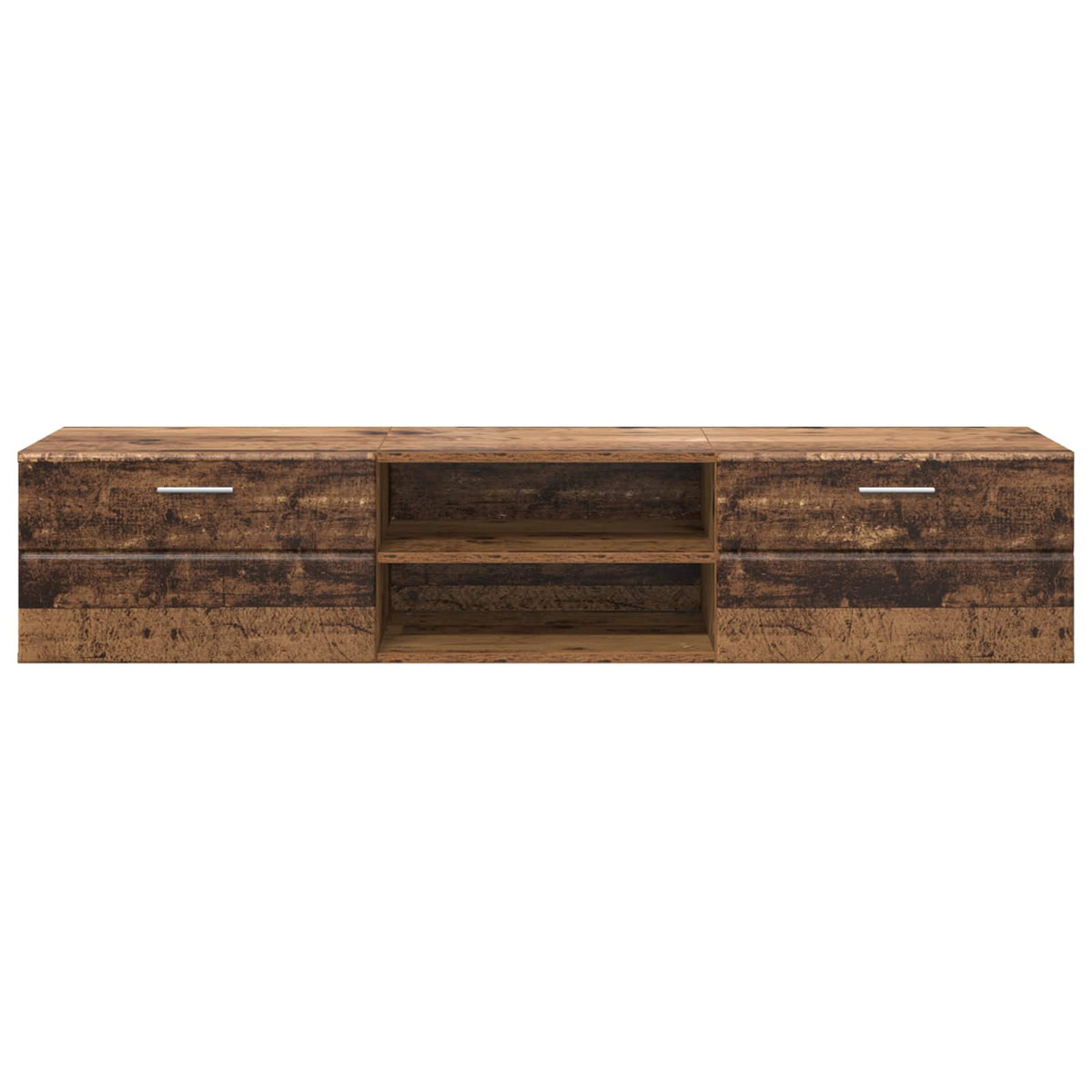 vidaXL Wooden Cabinet 150 x 39 x 30 cm Old Wood Engineered Wood 6