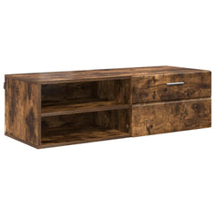 vidaXL Wooden Cabinet 100.5 x 39 x 30 cm Smoked Oak Engineered Wood 2