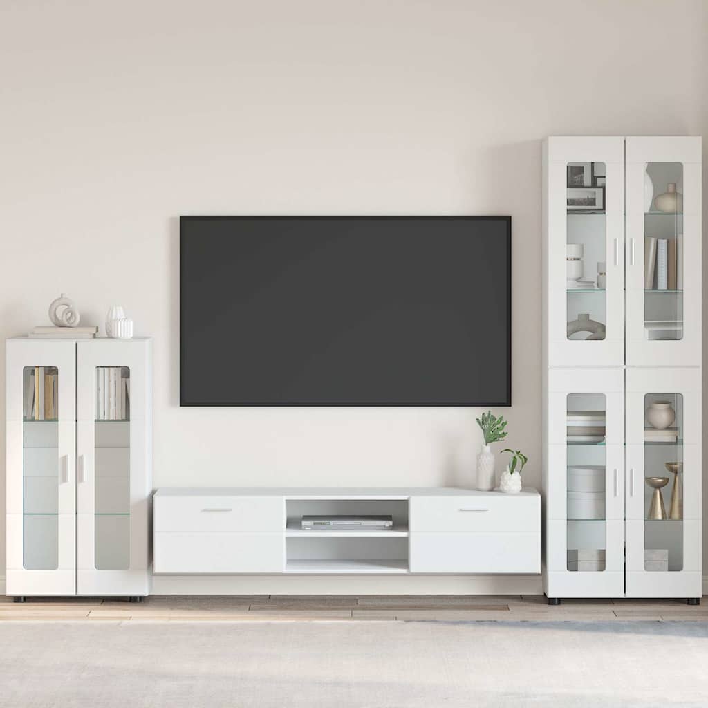 vidaXL Sideboard FLORIN 55.5 x 29 x 100 cm White Engineered Wood 1