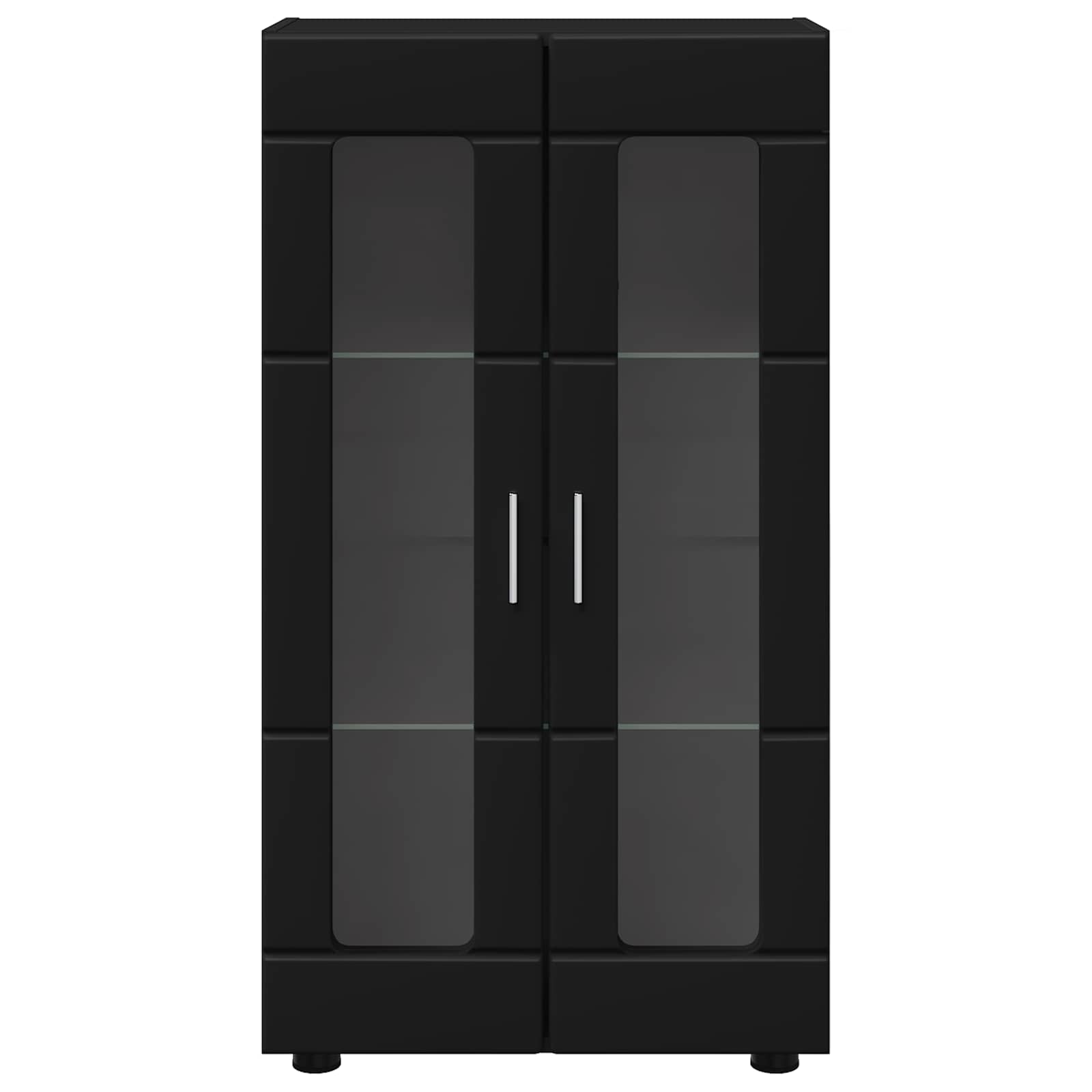 vidaXL Sideboard FLORIN 55.5 x 29 x 100 cm Black Engineered Wood 6
