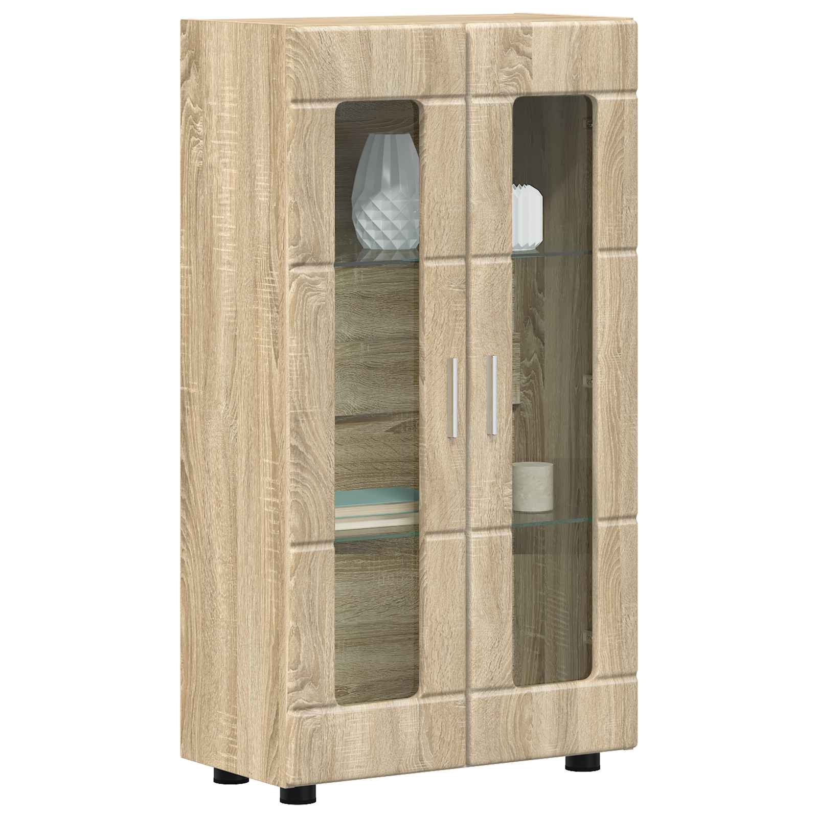 vidaXL Sideboard FLORIN 55.5 x 29 x 100 cm Sonoma Oak Engineered Wood 3