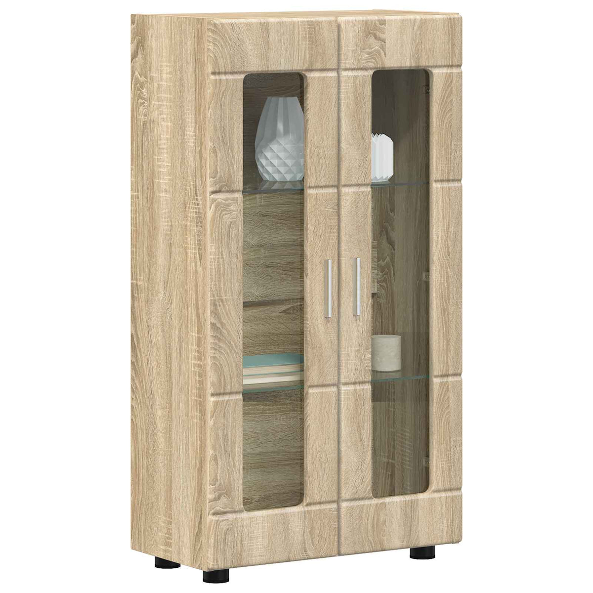 vidaXL Sideboard FLORIN 55.5 x 29 x 100 cm Sonoma Oak Engineered Wood 3