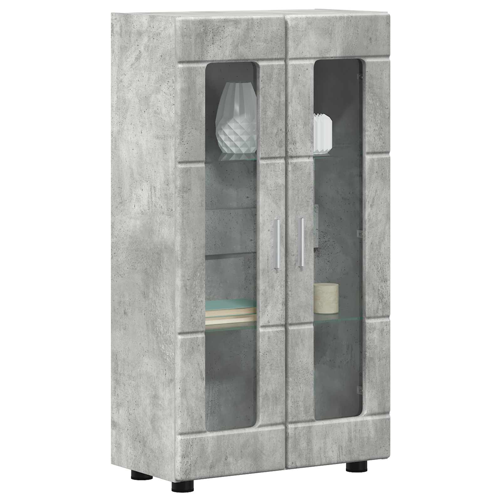 vidaXL Sideboard FLORIN 55.5 x 29 x 100 cm Concrete Grey 3