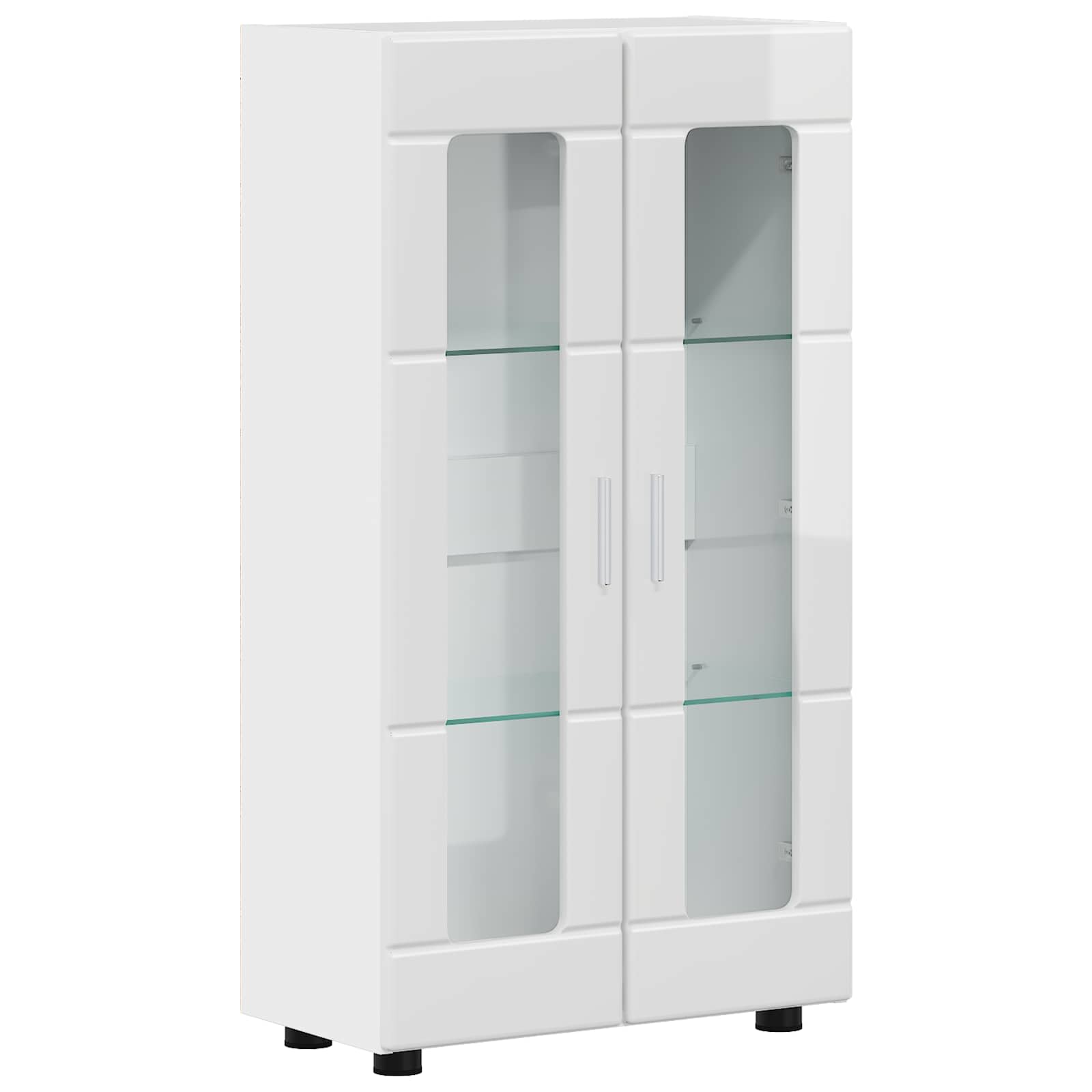 vidaXL Sideboard FLORIN 55.5 x 29 x 100 cm High Gloss White 2