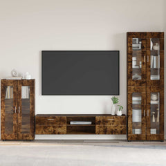vidaXL Sideboard FLORIN 55.5 x 29 x 100 cm Smoked Oak Engineered Wood 1
