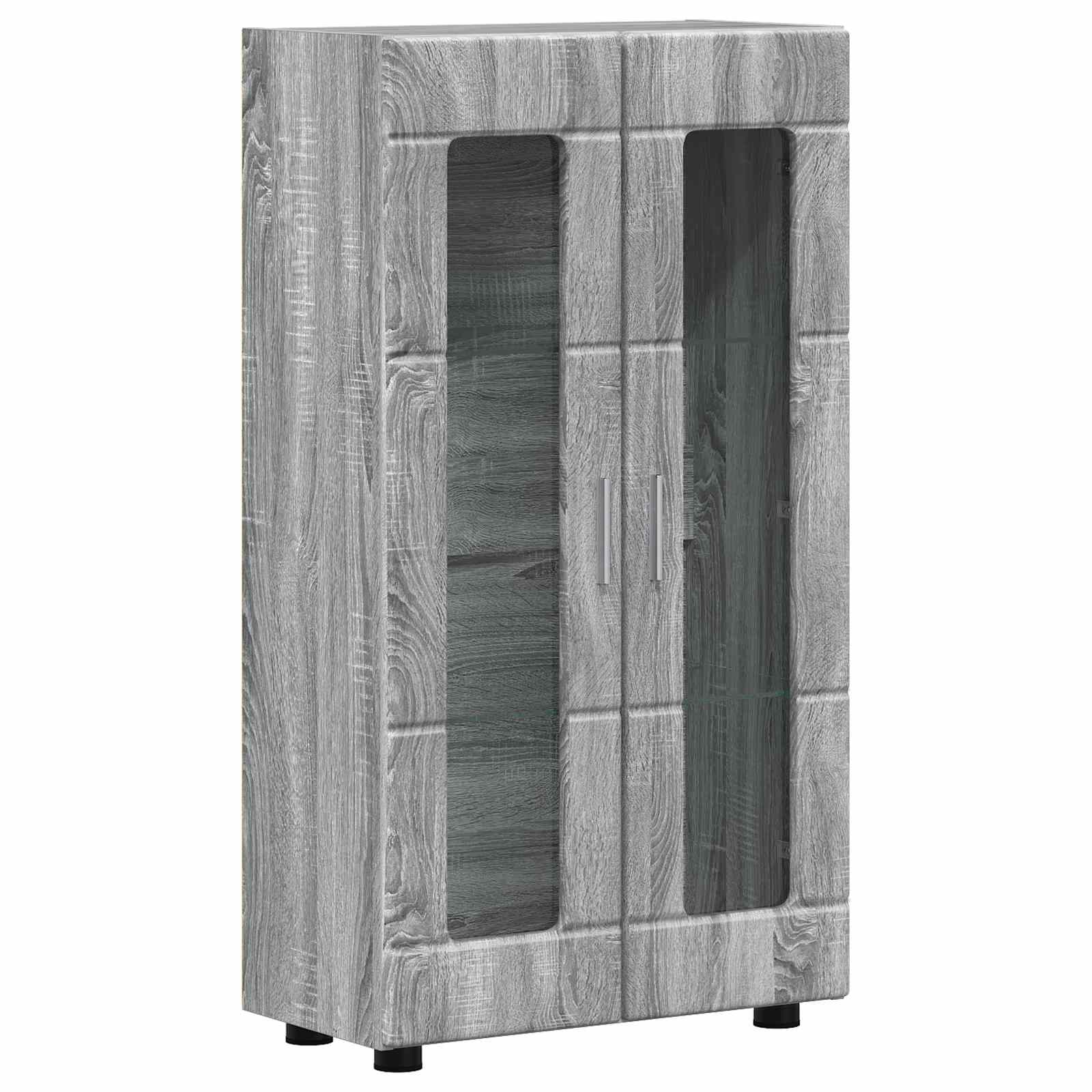 vidaXL Sideboard FLORIN 55.5 x 29 x 100 cm Grey Sonoma Engineered Wood 2