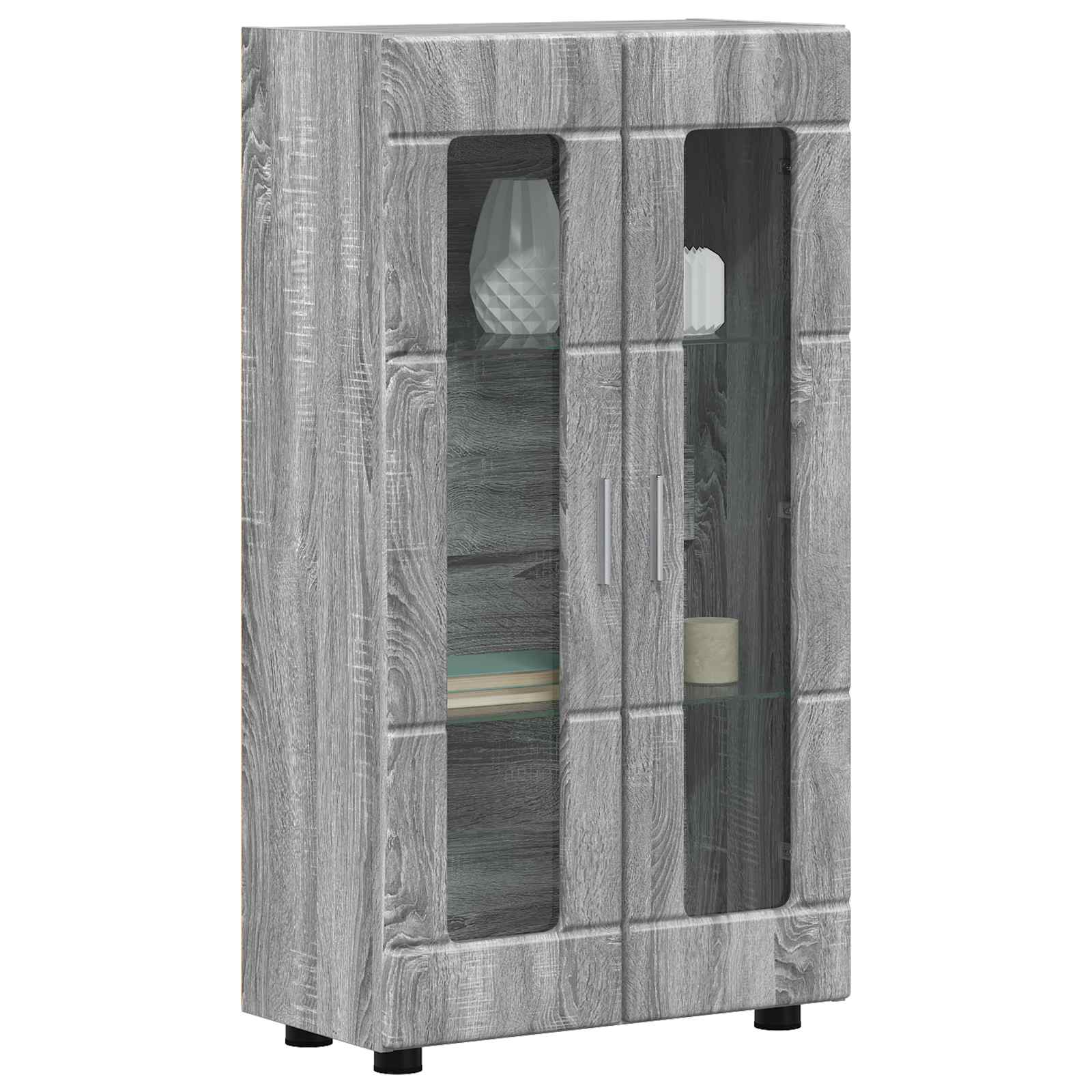 vidaXL Sideboard FLORIN 55.5 x 29 x 100 cm Grey Sonoma Engineered Wood 3