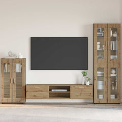 vidaXL Sideboard FLORIN 55.5 x 29 x 100 cm Artisan Oak Engineered Wood 1