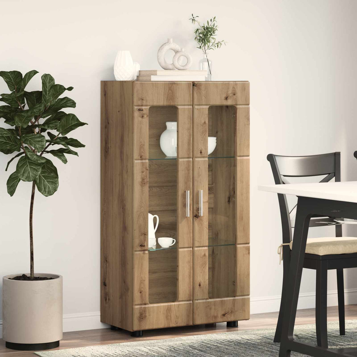 vidaXL Sideboard FLORIN 55.5 x 29 x 100 cm Artisan Oak Engineered Wood 4