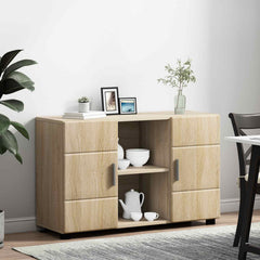 vidaXL Sideboard FLORIN 88.5 x 30.5 x 55.5 cm Sonoma Oak 4