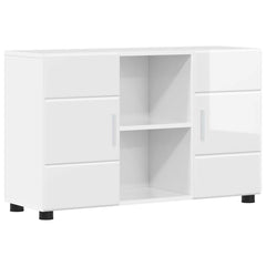 TV Cabinet Set FLORIN 3 pcs 150 x 39 x 30 cm High gloss white Sideboard with 2 doors