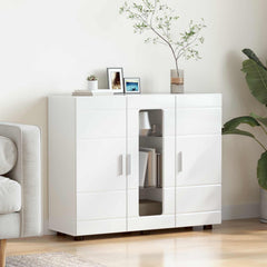 vidaXL TV Cabinet Set FLORIN 3 pcs 150 x 39 x 30 cm High Gloss White