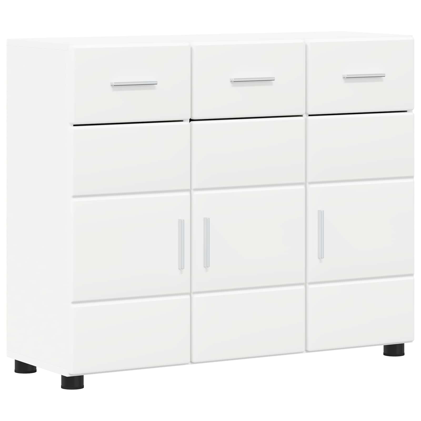 vidaXL Sideboard FLORIN 88.5 x 30.5 x 73 cm White Engineered Wood 2