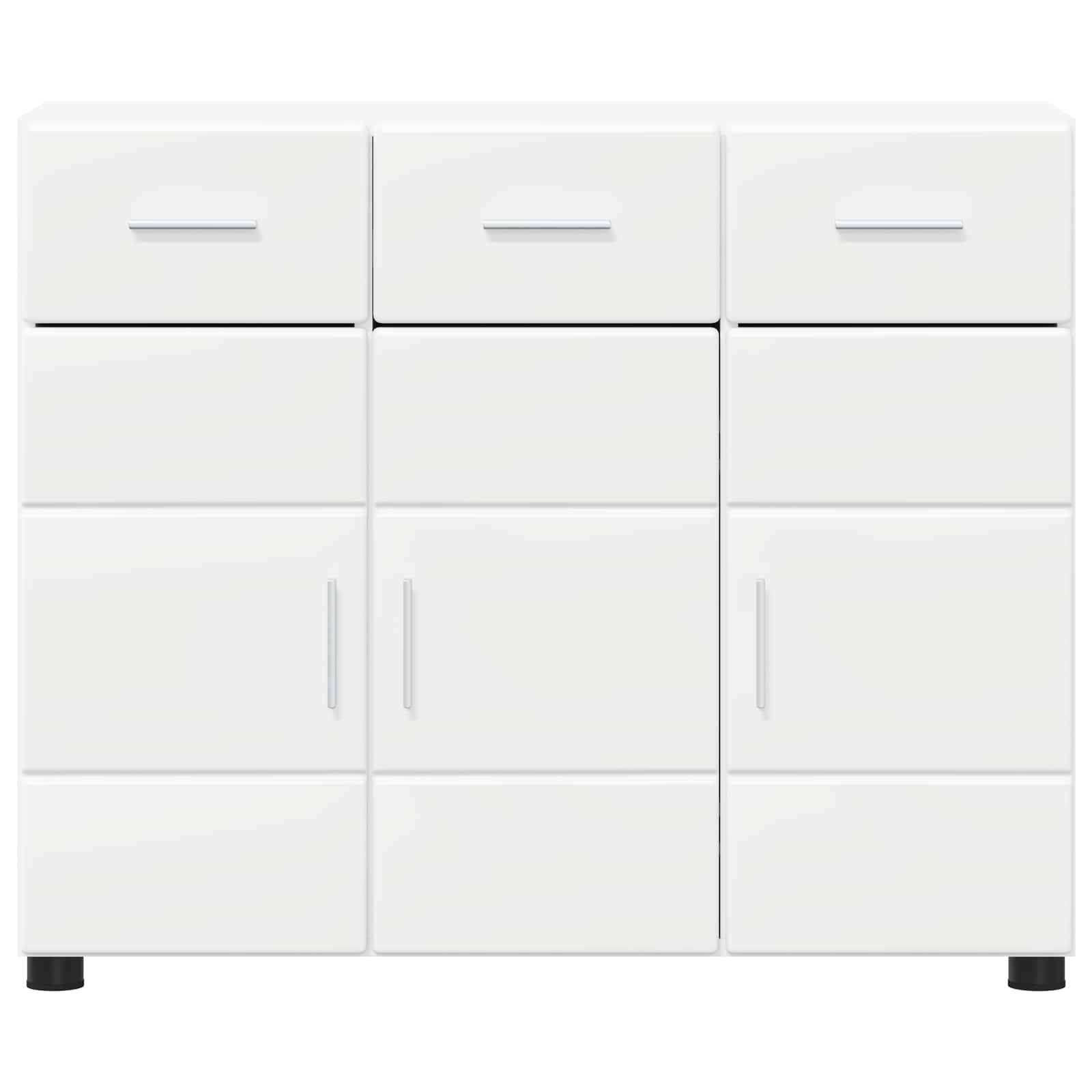 vidaXL Sideboard FLORIN 88.5 x 30.5 x 73 cm White Engineered Wood 6