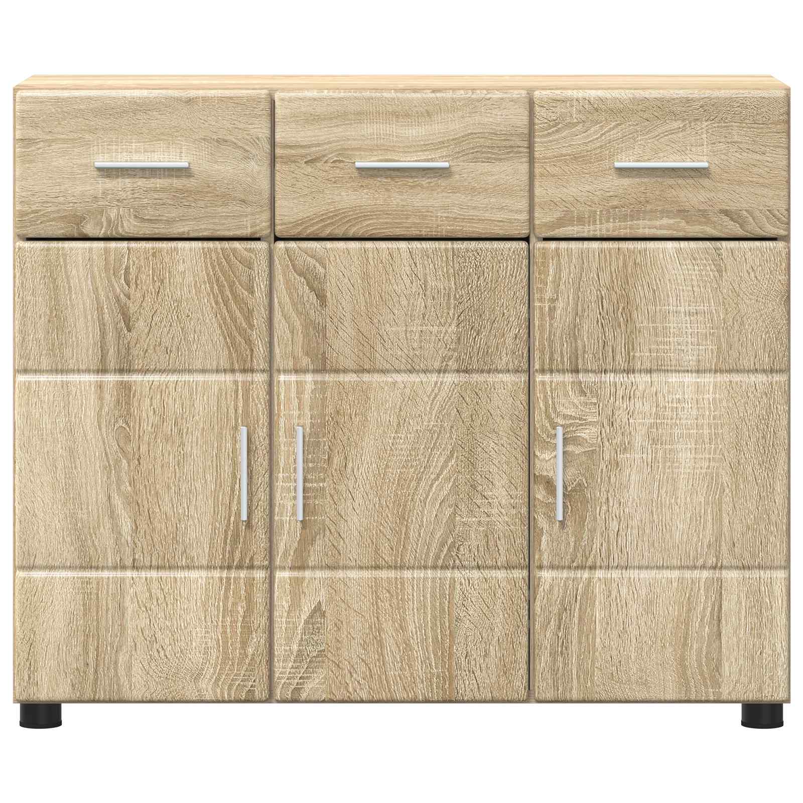 vidaXL Sideboard FLORIN 88.5 x 30.5 x 73 cm Sonoma Oak Engineered Wood 6