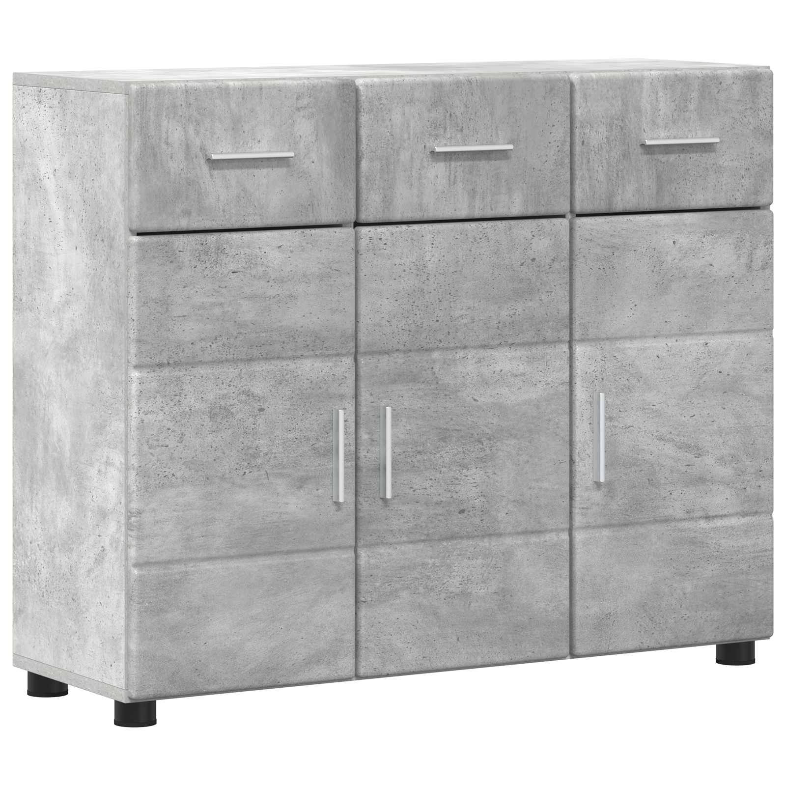 vidaXL Sideboard FLORIN 88.5 x 30.5 x 73 cm Concrete Grey 2