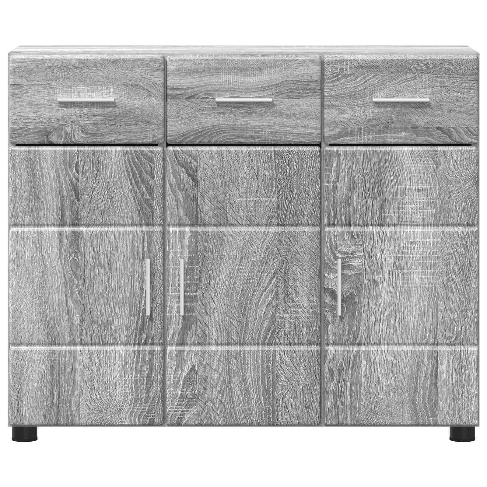 vidaXL Sideboard FLORIN 88.5 x 30.5 x 73 cm Grey Sonoma 6