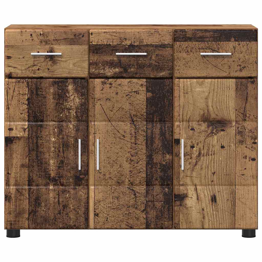 vidaXL Sideboard FLORIN 88.5 x 30.5 x 73 cm Old Wood Engineered Wood 6