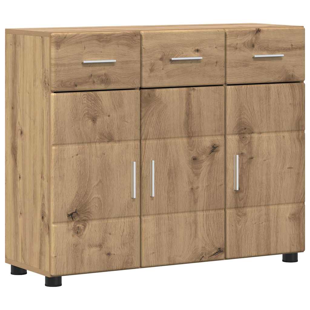 vidaXL Sideboard FLORIN 88.5 x 30.5 x 73 cm Artisan Oak 2