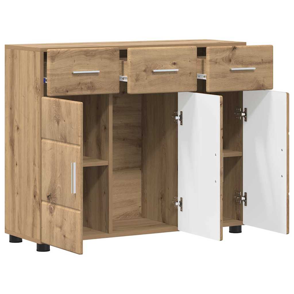 vidaXL Sideboard FLORIN 88.5 x 30.5 x 73 cm Artisan Oak 5