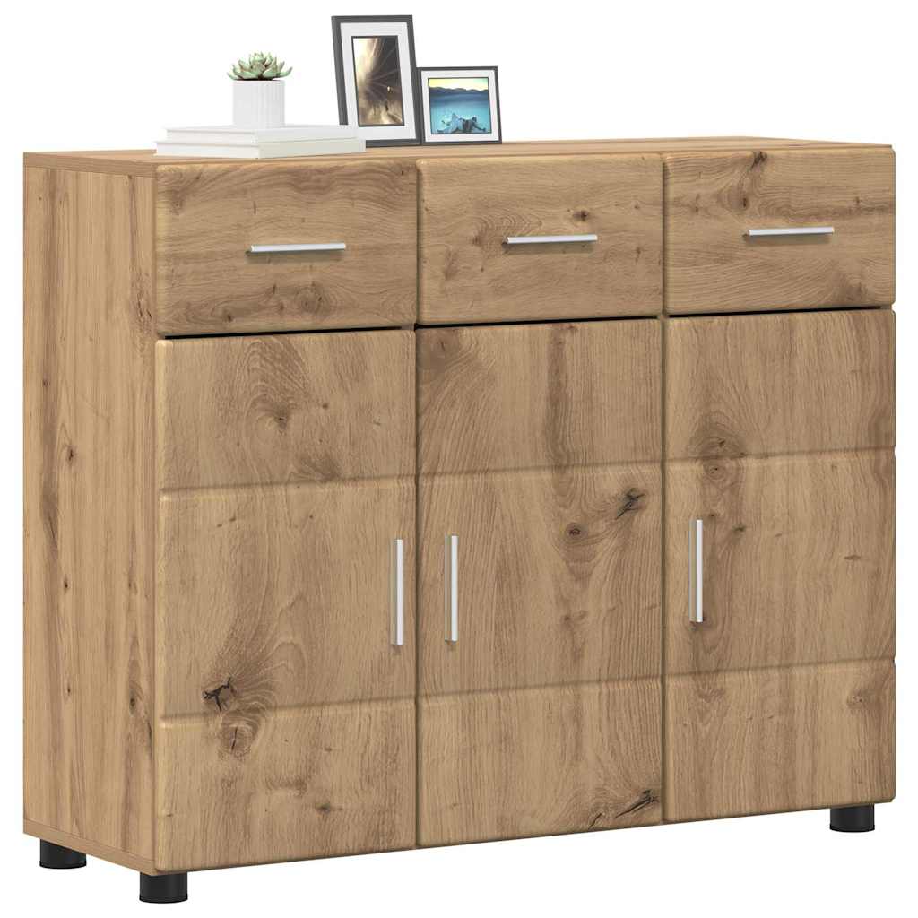 vidaXL Sideboard FLORIN 88.5 x 30.5 x 73 cm Artisan Oak 3