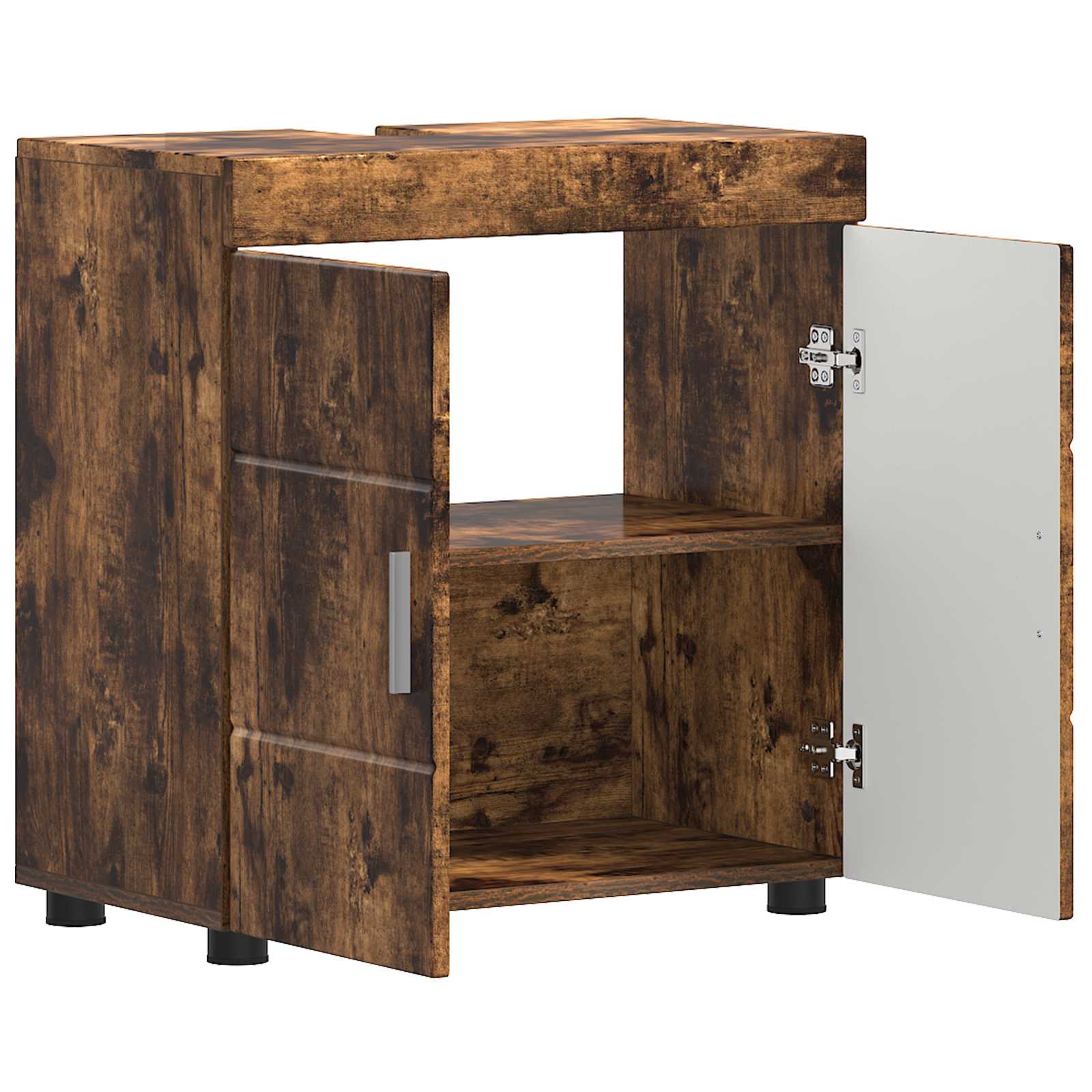 vidaXL Bathroom Cabinet Set TULUM Smoked Oak 60 x 34 x 63 cm 5