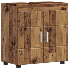 vidaXL Bathroom Cabinet Set TULUM Old Wood 60 x 34 x 63 cm 2
