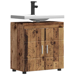 vidaXL Bathroom Cabinet Set TULUM Old Wood 60 x 34 x 63 cm 3