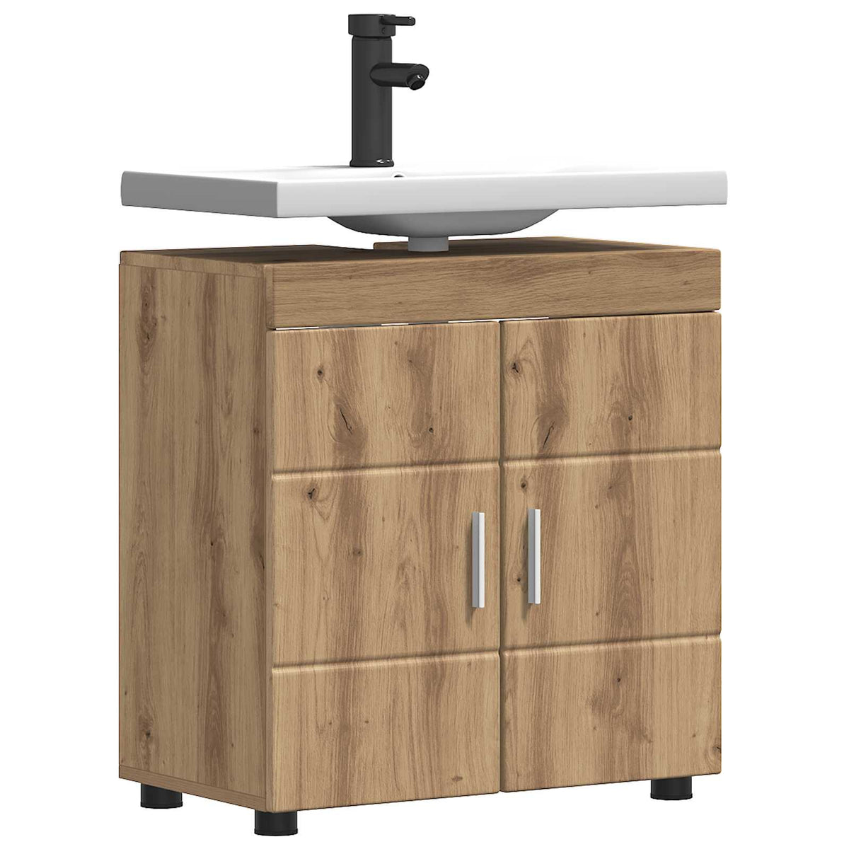 Bathroom Cabinet Set TULUM 60 x 34 x 63 cm Basin cabinet Artisan oak