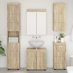 vidaXL Bathroom Wall Cabinet TULUM Sonoma Oak 37 x 24.5 x 86 cm 1