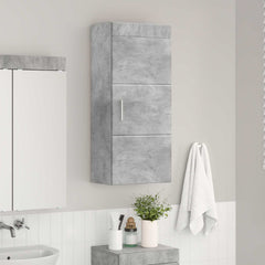 vidaXL Bathroom Wall Cabinet TULUM Concrete Grey 37 x 24.5 x 86 cm 4