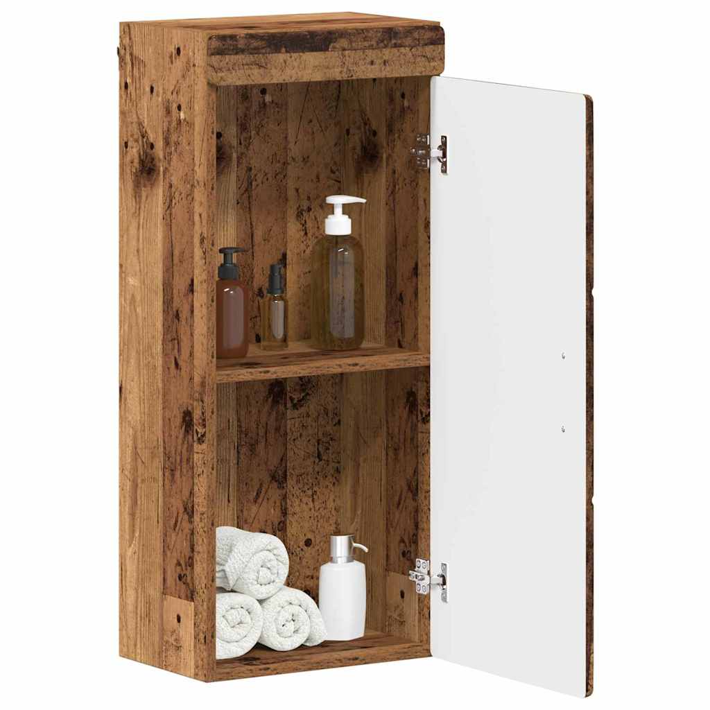 vidaXL Bathroom Wall Cabinet TULUM Old Wood 37 x 24.5 x 86 cm 3