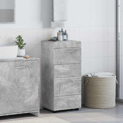vidaXL Bathroom Cabinet Set TULUM Concrete Grey 37 x 31.5 x 82 cm 1