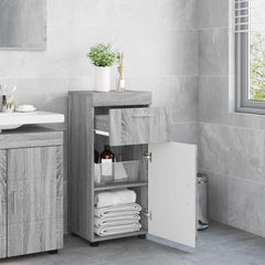vidaXL Bathroom Cabinet Set TULUM Grey Sonoma 37 x 31.5 x 82 cm 3