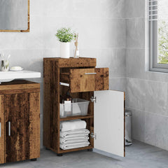 vidaXL Bathroom Cabinet Set TULUM Old Wood 37 x 31.5 x 82 cm 4