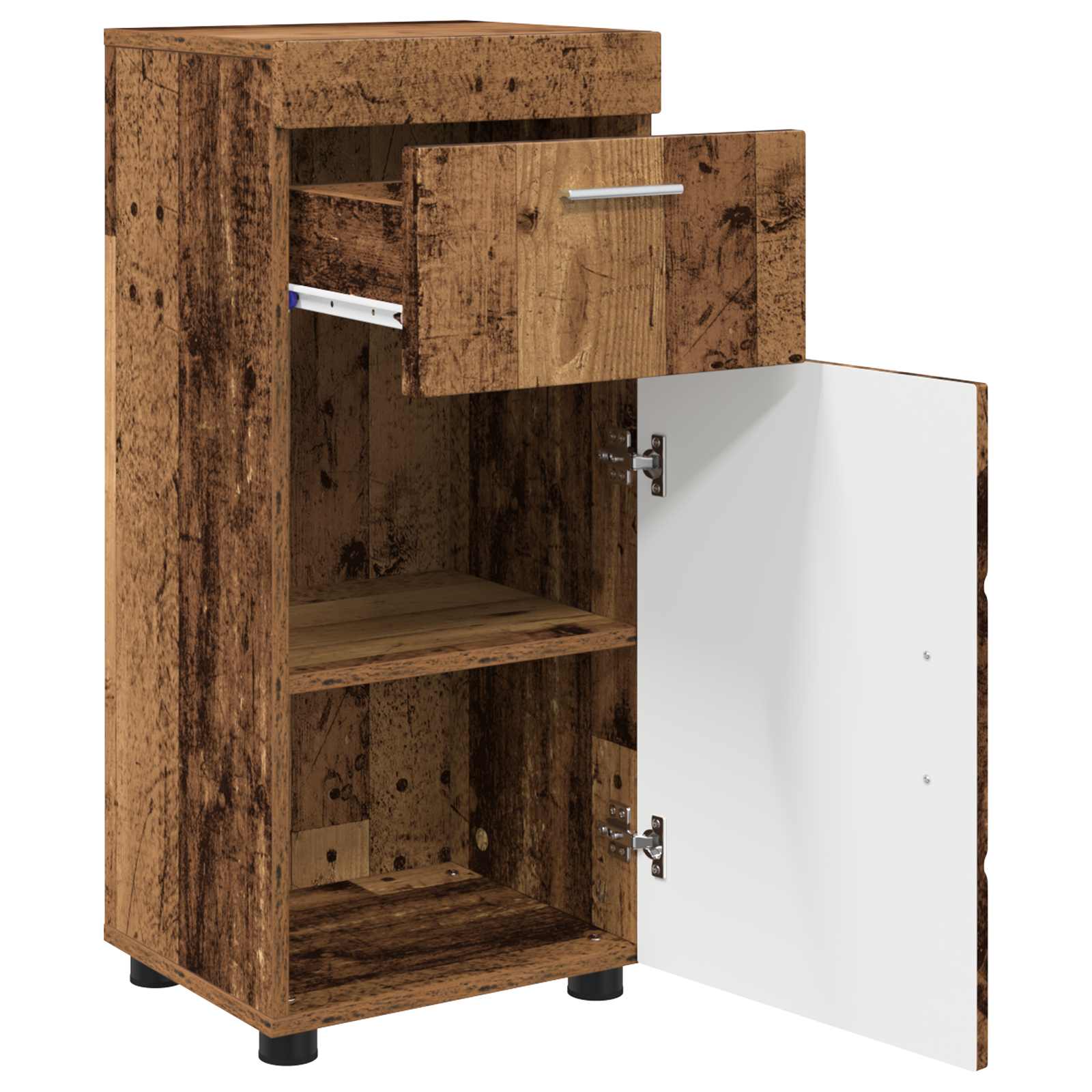 vidaXL Bathroom Cabinet Set TULUM Old Wood 37 x 31.5 x 82 cm 5