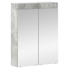 vidaXL Bathroom Mirror Cabinet TULUM Concrete Grey 60 x 16.5 x 78 cm 2
