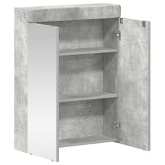 vidaXL Bathroom Mirror Cabinet TULUM Concrete Grey 60 x 16.5 x 78 cm 5