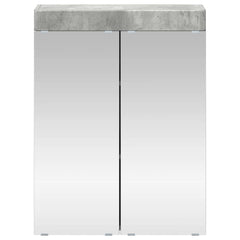 vidaXL Bathroom Mirror Cabinet TULUM Concrete Grey 60 x 16.5 x 78 cm 6