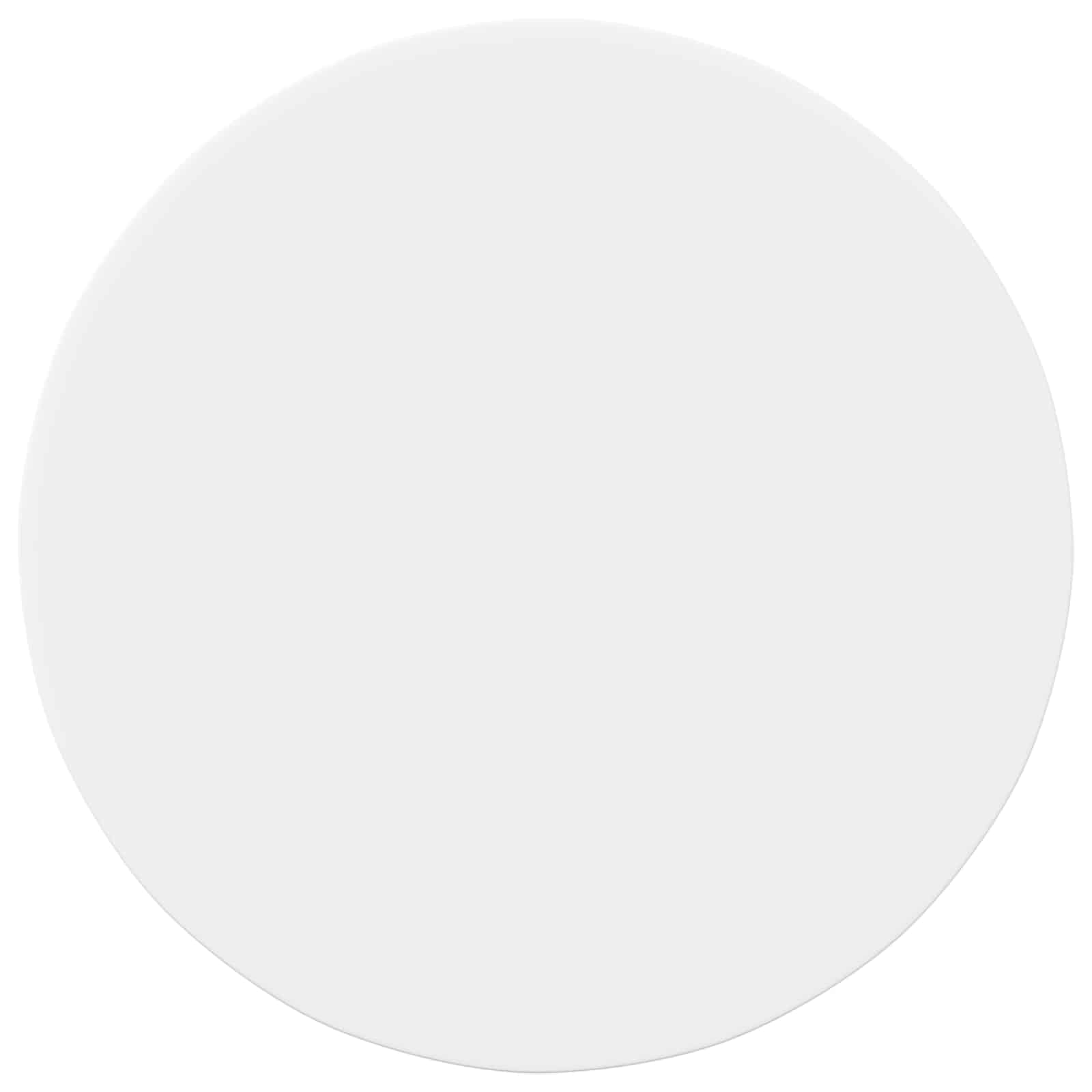 vidaXL Table Top Ø 60 x 1.5 cm Round Engineered Wood White 2