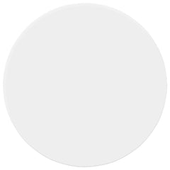 vidaXL Table Top Ø 60 x 1.5 cm Round Engineered Wood White 2