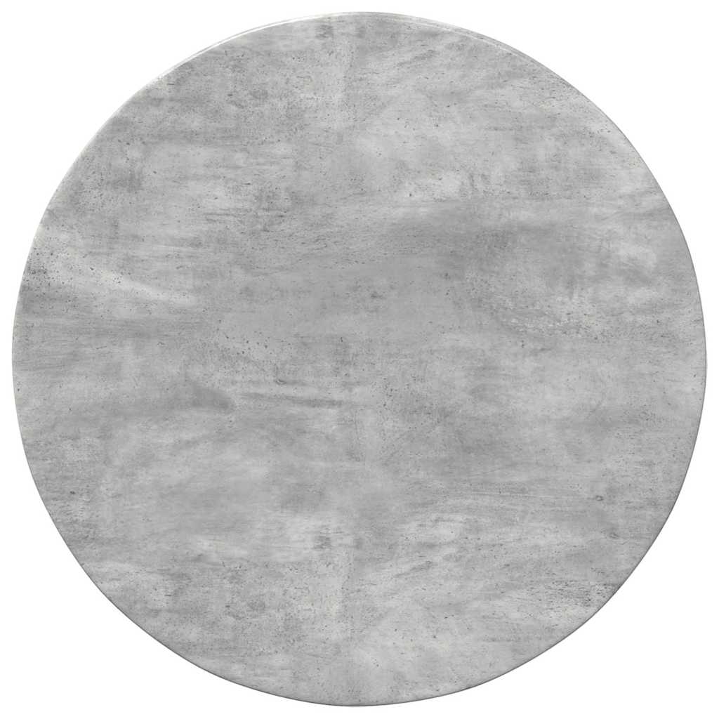 vidaXL Table Top Ø 60 x 1.5 cm Round Engineered Wood Concrete Grey 2