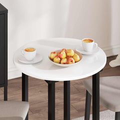 vidaXL Table Top Ø 60 x 1.5 cm Round Engineered Wood High Gloss White 4